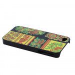 Wholesale iPhone 4 4S Passion Flower Design Hard Case (Flower Pattern Black)